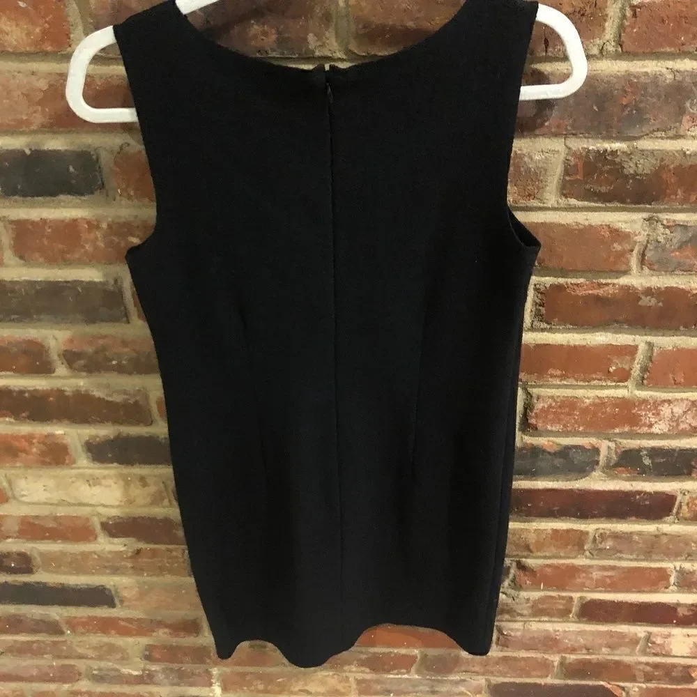 J Crew Black Wool Sheath Dress - Sz 2 - Picture 8 of 12